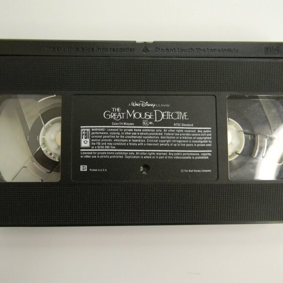 Vintage Disney The Great Mouse Detective Black Diamond Classic VHS Listing 2 - Picture 10 of 12
